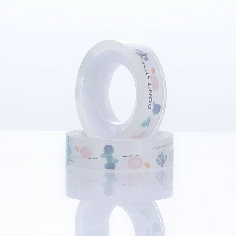 Imprimat personalizat kawaii super impermeabil Bandă transparentă invizibil birou școală bandă de papetărie 12 mm